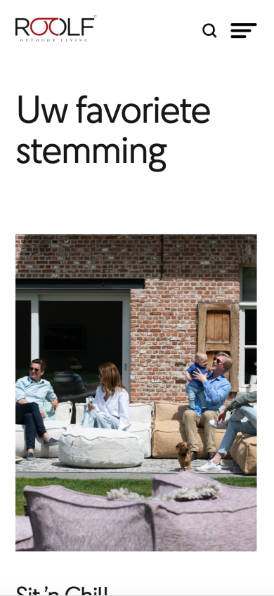Roolf Living mobile website
