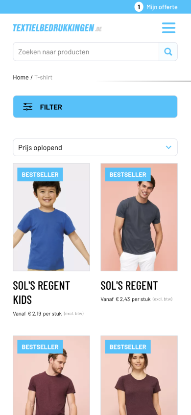 Textielbedrukkingen mobile - 1